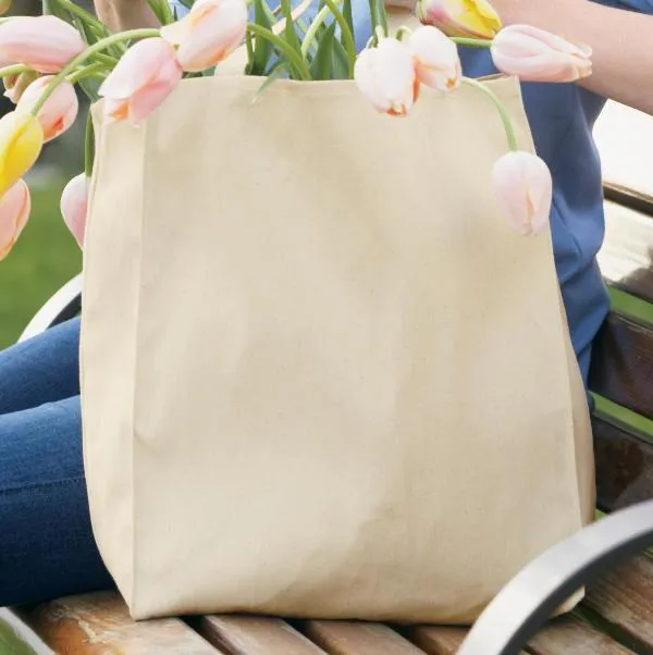 100% Organic Cotton Durable Twill Grocery Tote Bags