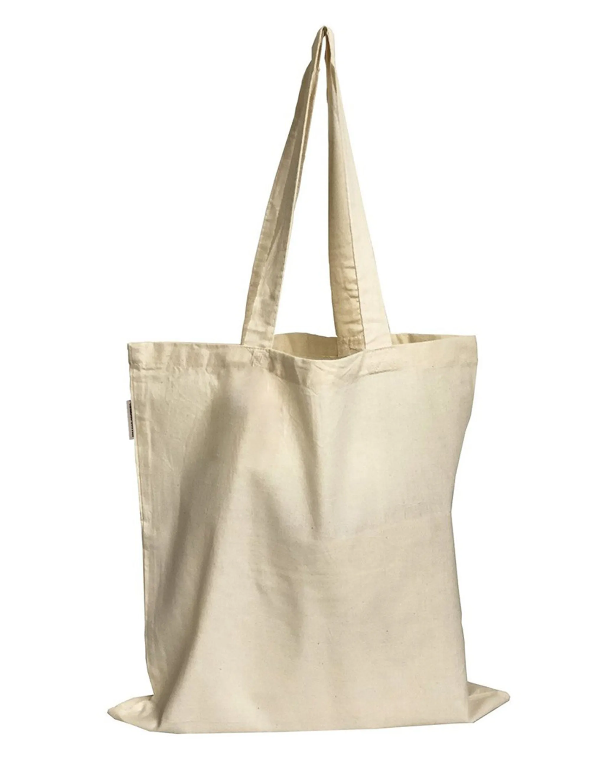 12 ct Economical 100% Cotton Reusable Wholesale Tote Bags - By Dozen