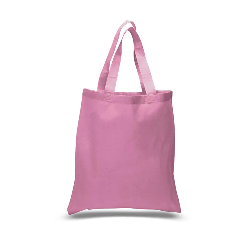 12 ct Economical 100% Cotton Reusable Wholesale Tote Bags - By Dozen