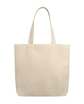 12 ct Organic Cotton Canvas Tote Bags with Gusset - By Dozen