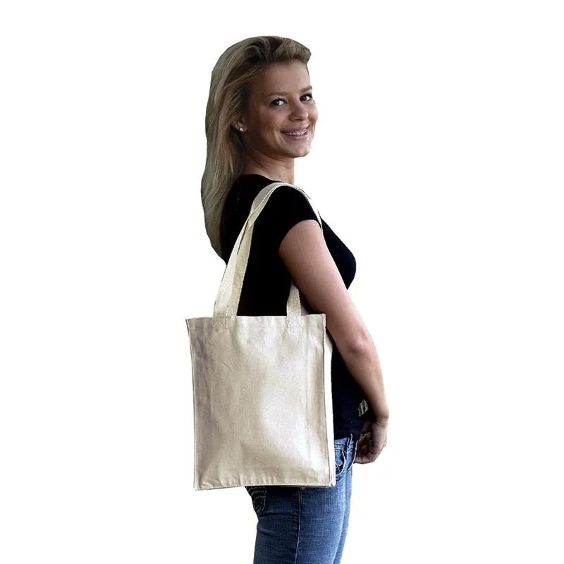 144 ct Affordable Canvas Tote Bag / Book Bag with Gusset - By Case