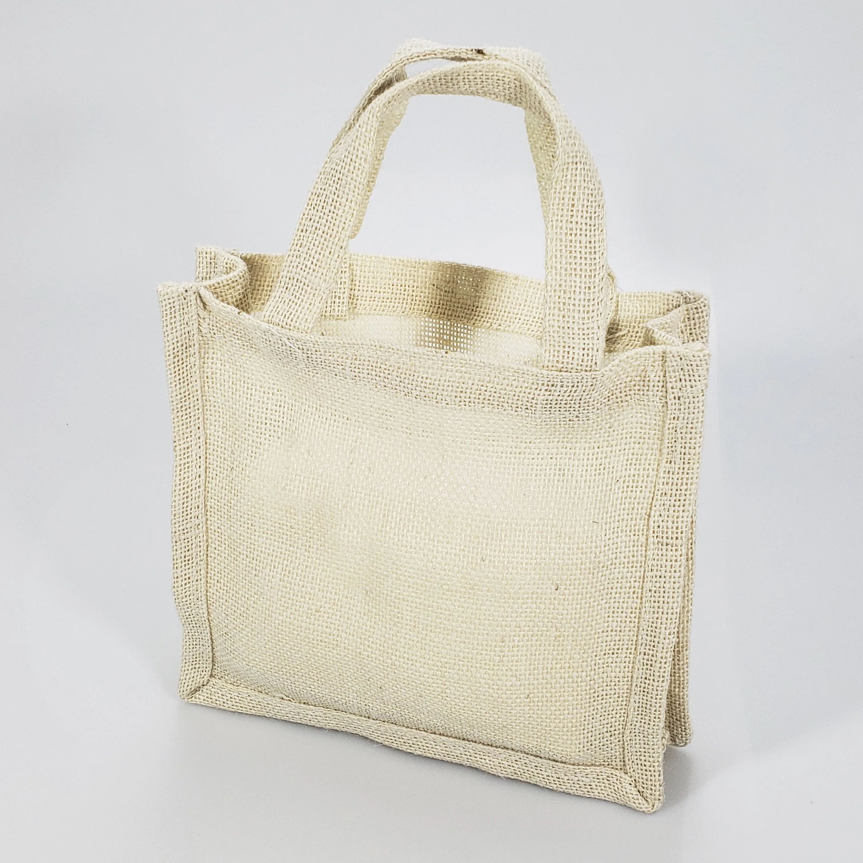 150 ct Small Burlap Party Favor Bags / Jute Gift Tote Bags - By Case