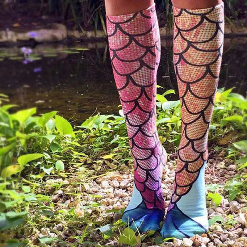 2017 New Fashion Women's Knee High Socks, 4 designs available