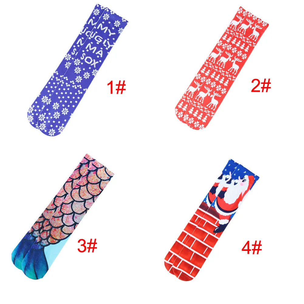 2017 New Fashion Women's Knee High Socks, 4 designs available