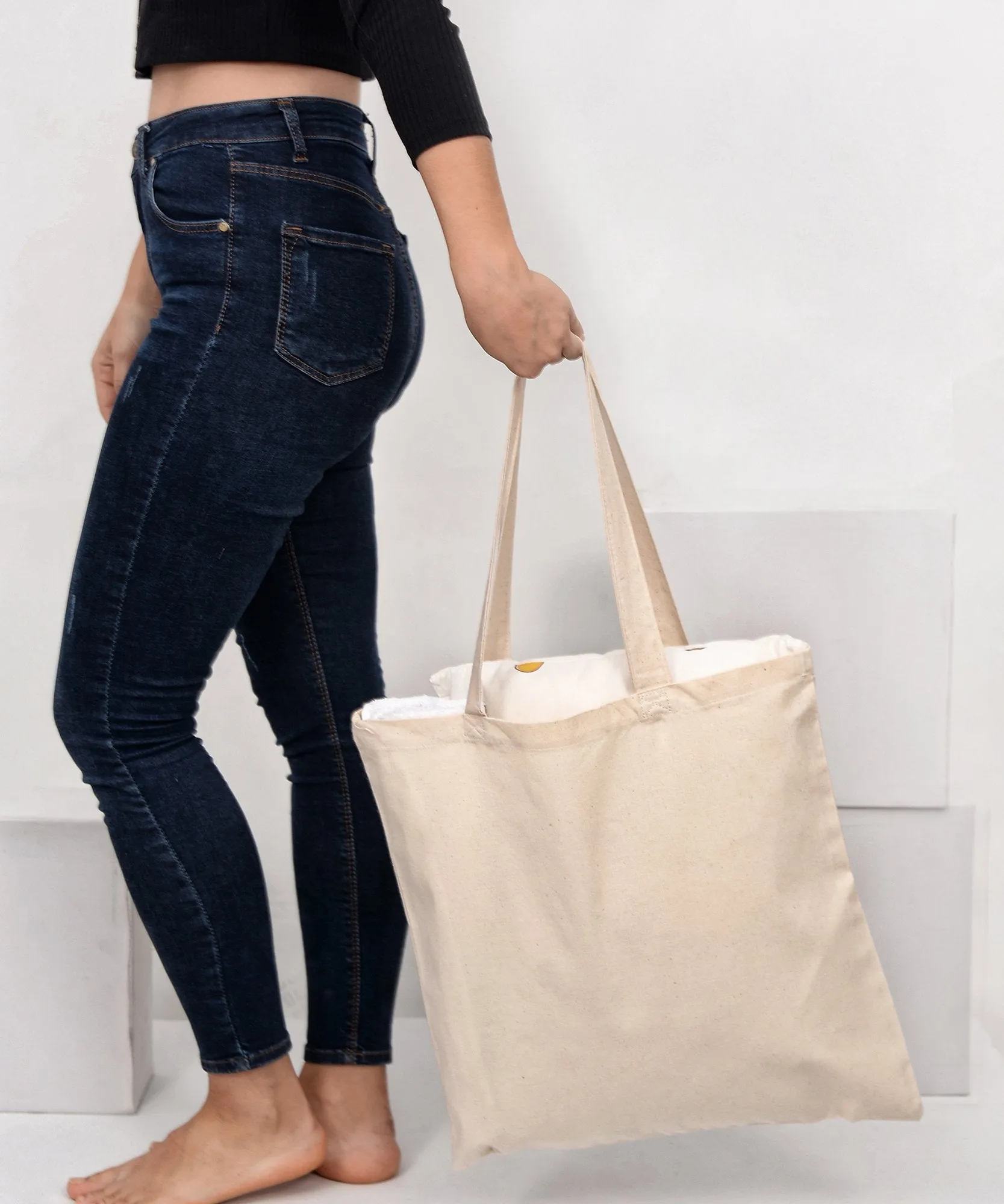 240 ct Organic Cotton Canvas Tote Bags - By Case