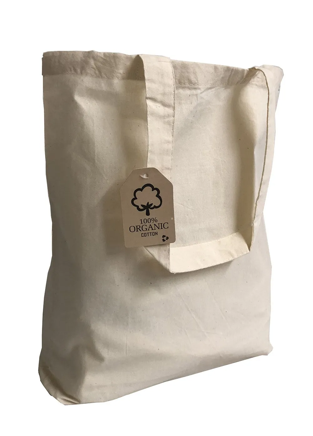 240 ct Organic Cotton Canvas Tote Bags with Gusset - By Case