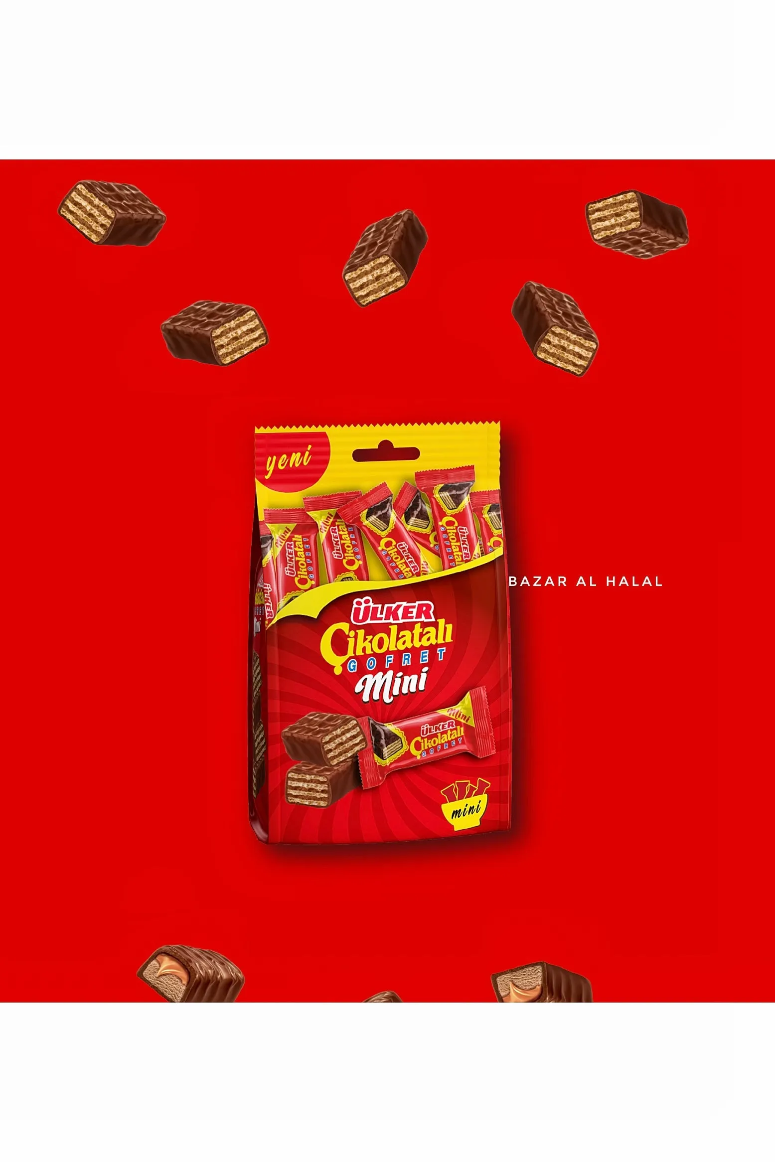 3 Bag Ulker Chocolate Mini Wafer Bars - Whole Bags