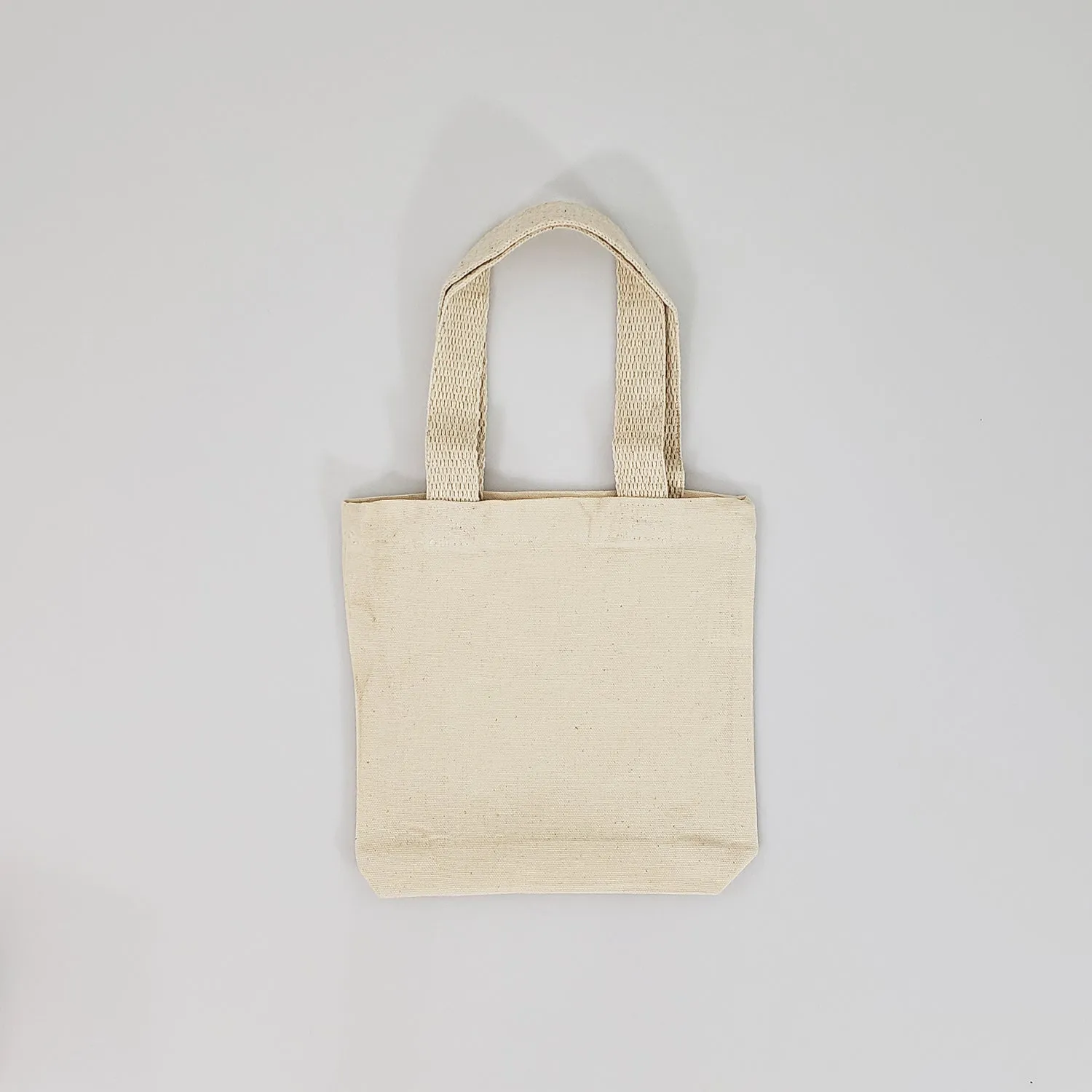 300 ct 8" Mini Cotton Canvas Gift Tote Bags - By Case