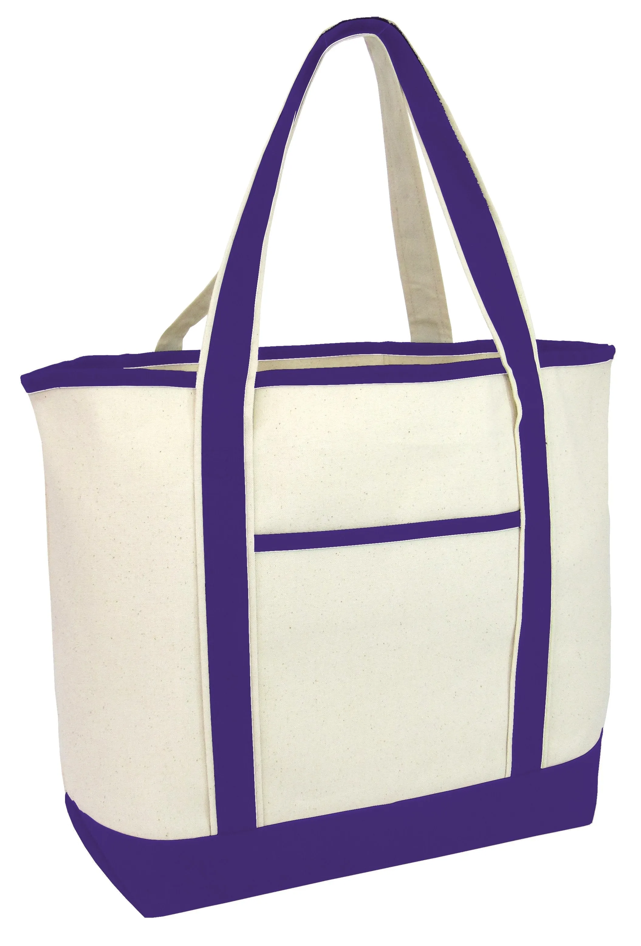 48 ct Jumbo Size Heavy Canvas Deluxe Tote Bag - By Case - Alternative Colors