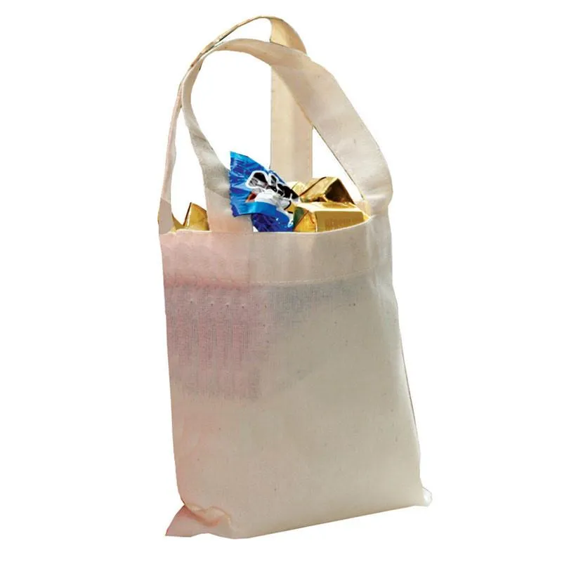 480 ct Bulk Cotton 6" Tote Bags - BY CASE