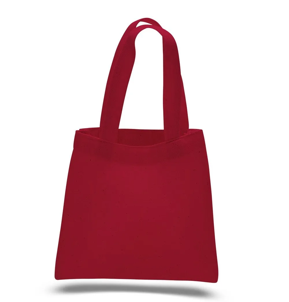 480 ct Bulk Cotton 6" Tote Bags - BY CASE