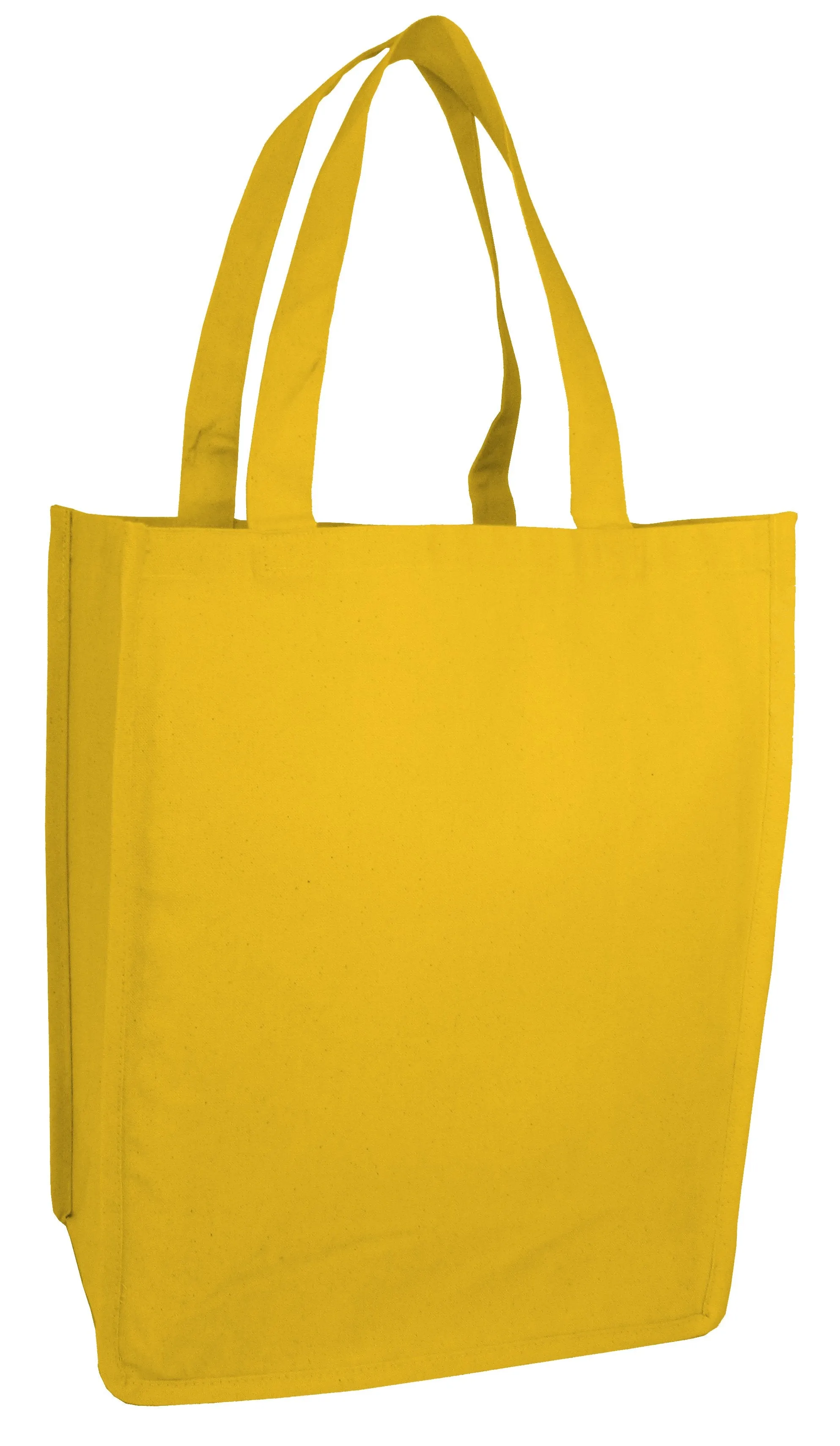 72 ct Jumbo Size Heavy Canvas Wide Shopper Tote Bag - By Case