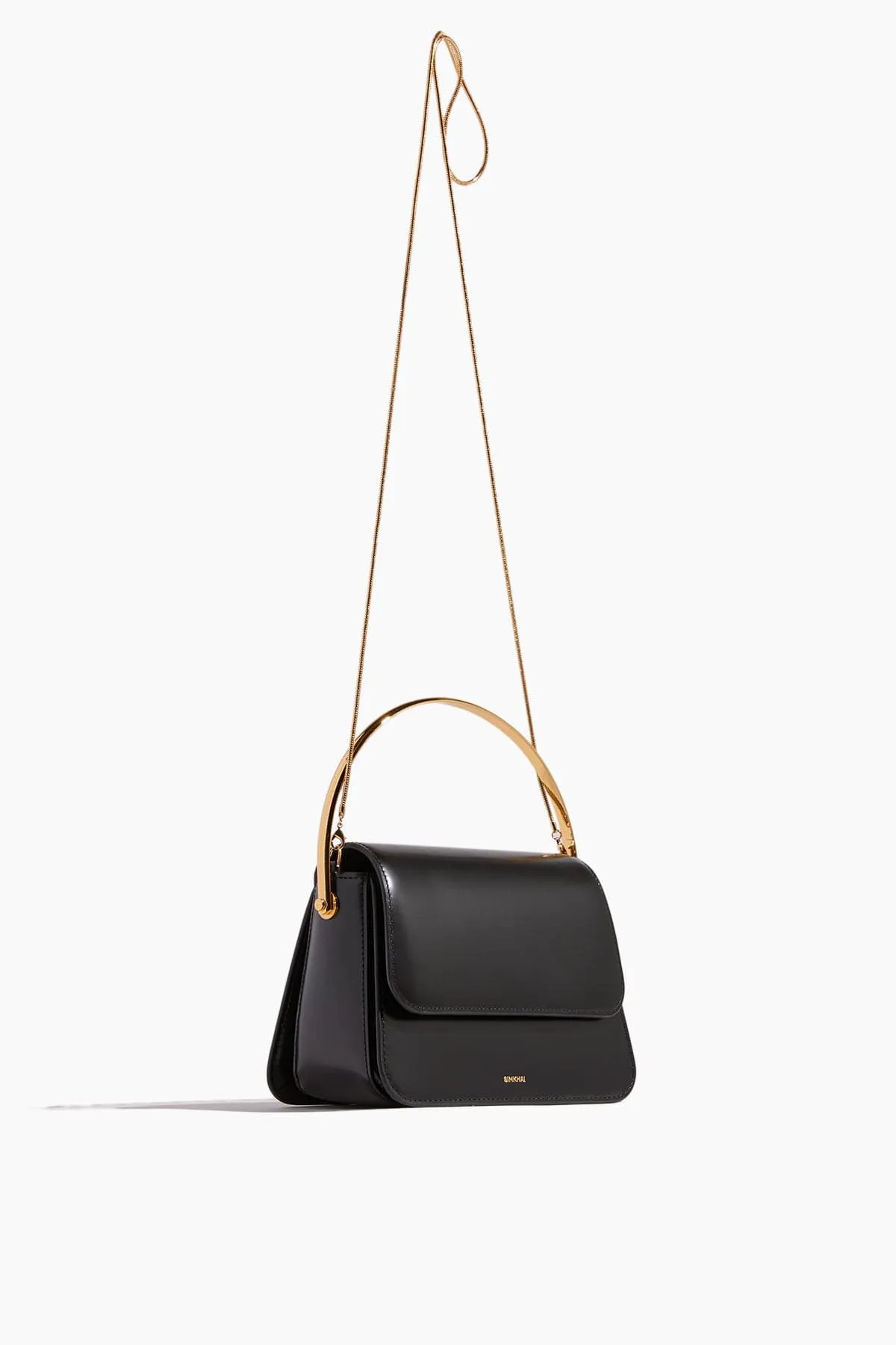 Aria Leather Mini Bag in Black