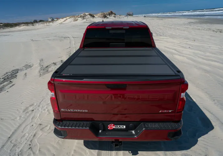 BAK BAKFlip MX4 Matte Finish Truck Bed Cover Toyota Tundra w/ OE Track System 5'6" Bed (77.0") (2007-2021) Tonneau 448410T