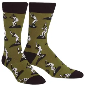 Batter Up Baseball Socks Men’s Crew Sock