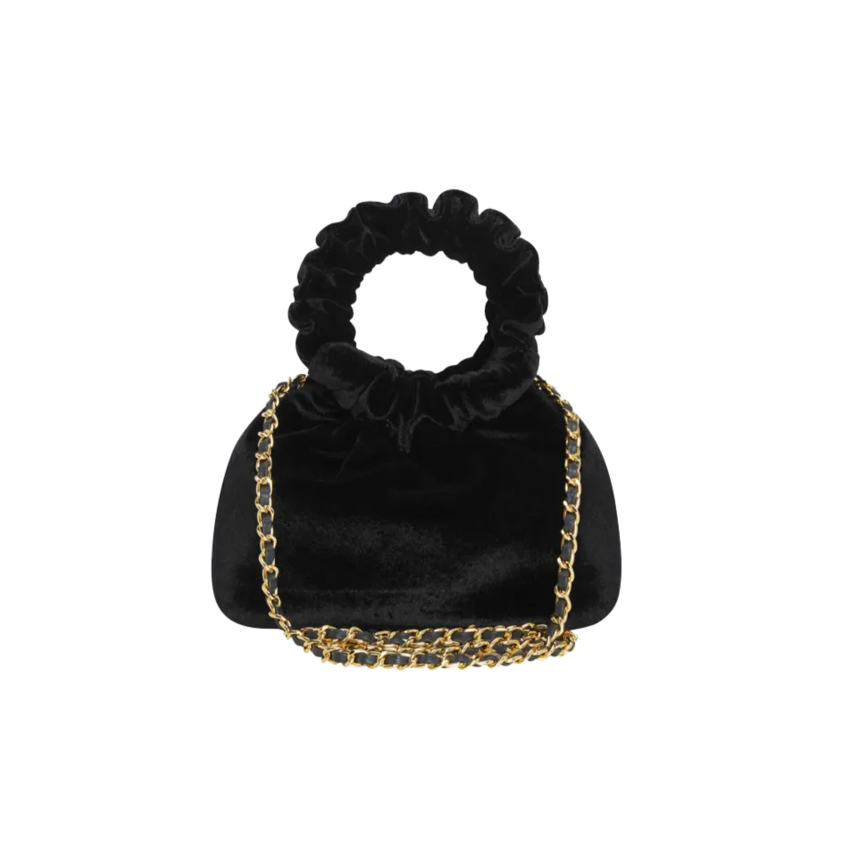 Black Velvet Cloud Bag(Final Sale)