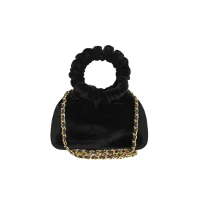 Black Velvet Cloud Bag(Final Sale)