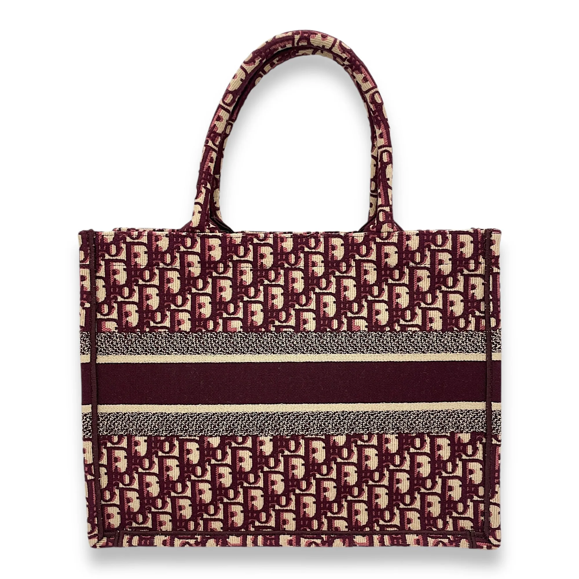 Book Tote Medium Maroon Tote Bag in Canvas