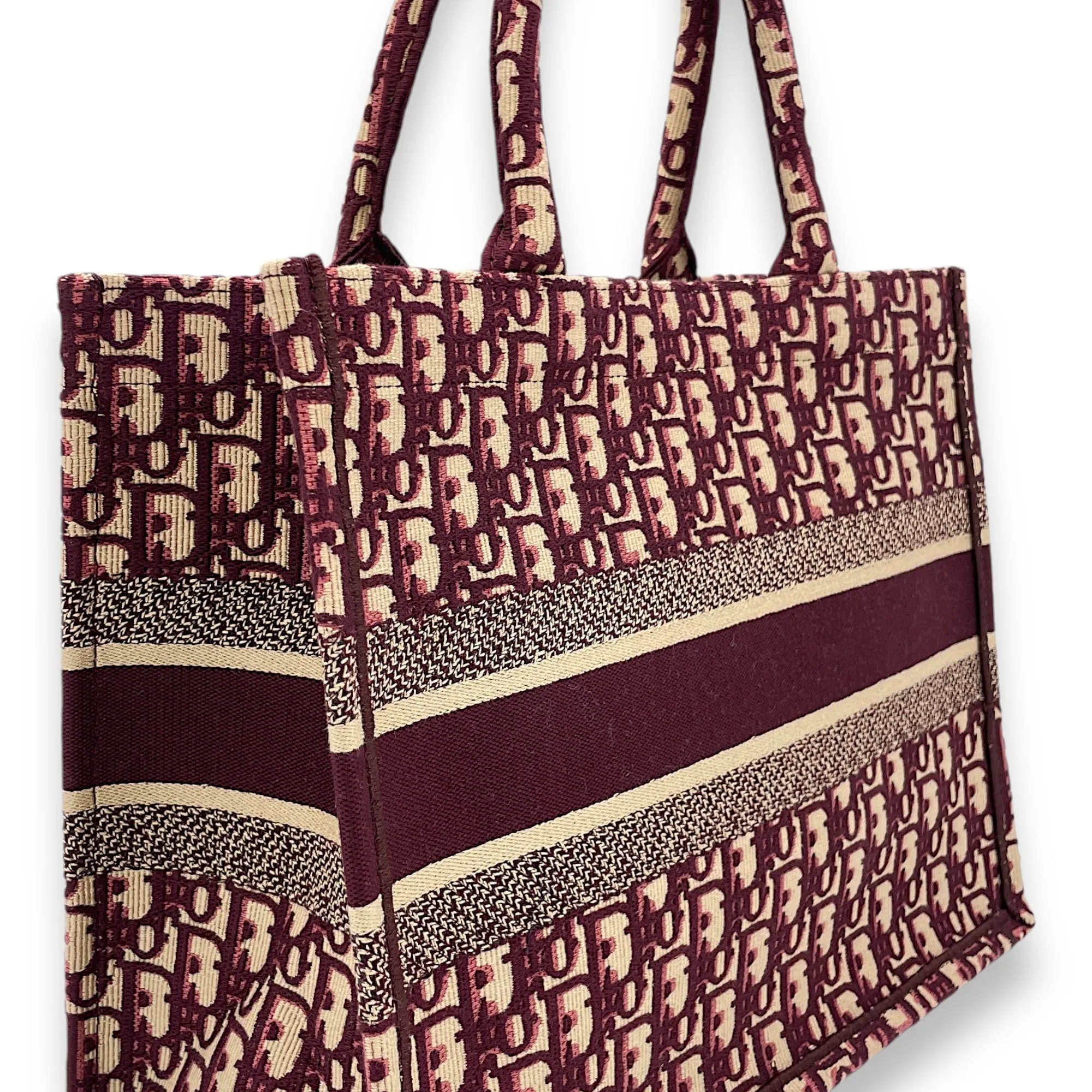 Book Tote Medium Maroon Tote Bag in Canvas