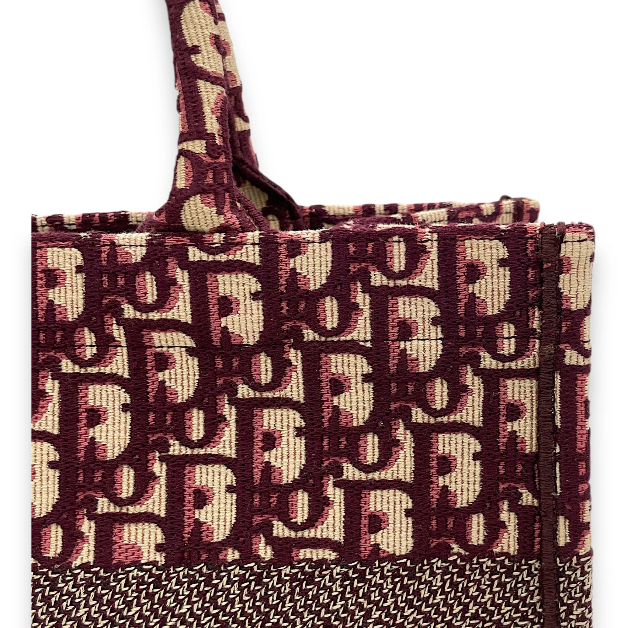 Book Tote Medium Maroon Tote Bag in Canvas