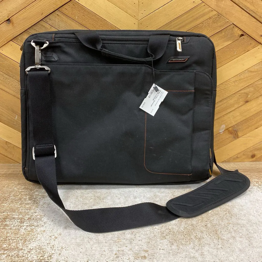 Briggs & Riley - Messenger Bag: Black/Orange--