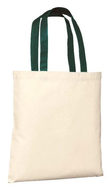 Budget Friendly 100% Cotton Value Tote Bag with Contrast Handles