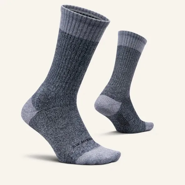 Feetures Men’s Everyday Max Cushion Cozy Marl Crew - Gray