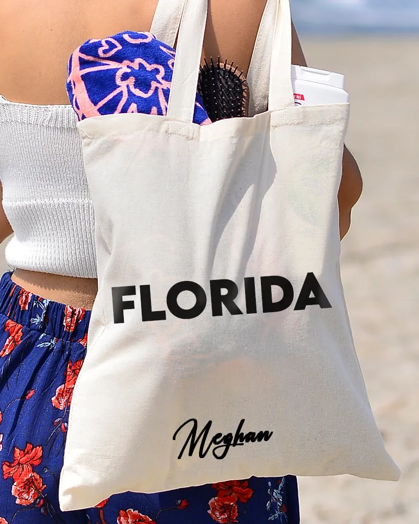 Florida Tote Bag - State Tote Bags