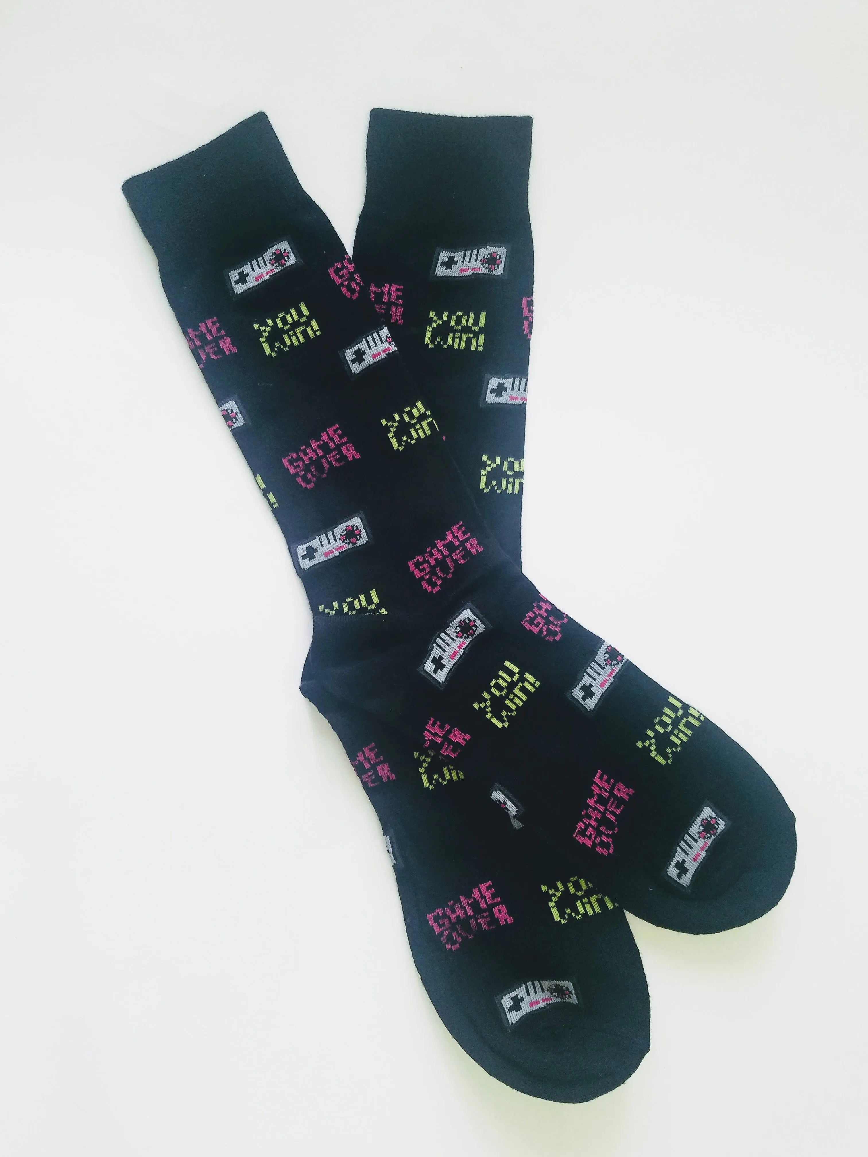 Game Over You Win Controller Crew Socks