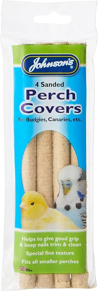 Johnson's Veterinary | Pet Bird Accessories| Sanded Perch Covers - Small - 4 Pack