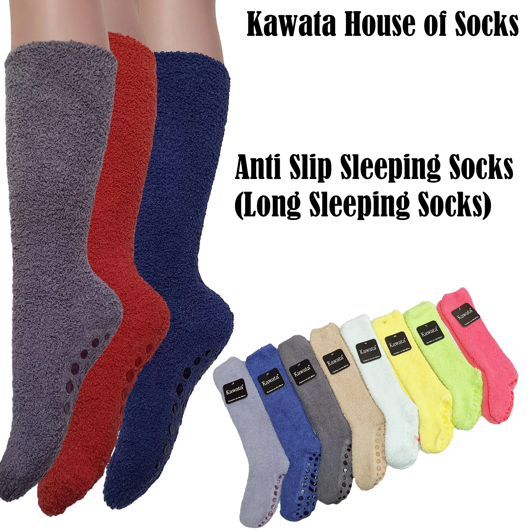 Knee High Sleeping Socks / Knee High Fluffy Socks