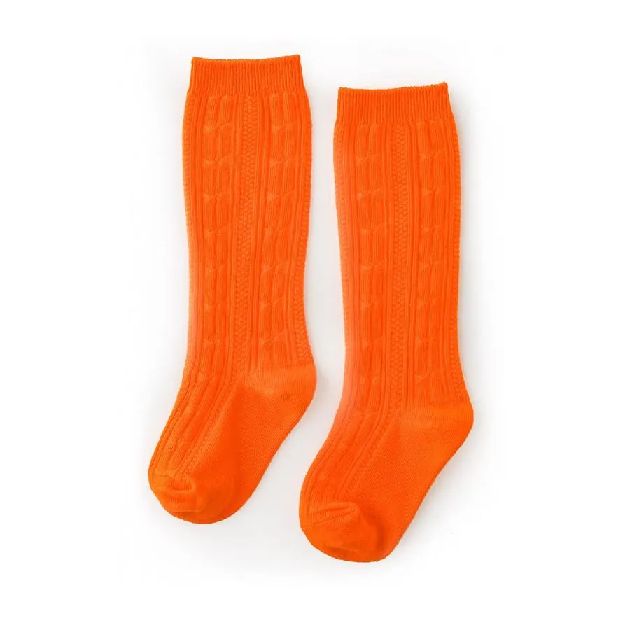 Little Stocking Co Knee High Socks - Bright Orange