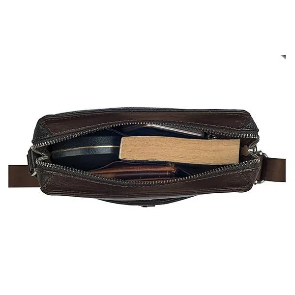 MEN'S BAG 16 | Leather Sling Bag For Men | Colour : Brown