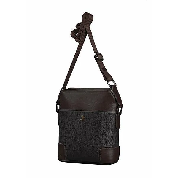 MEN'S BAG 16 | Leather Sling Bag For Men | Colour : Brown