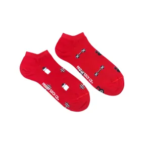 Men's Water Bottle & Weights Ankle Socks