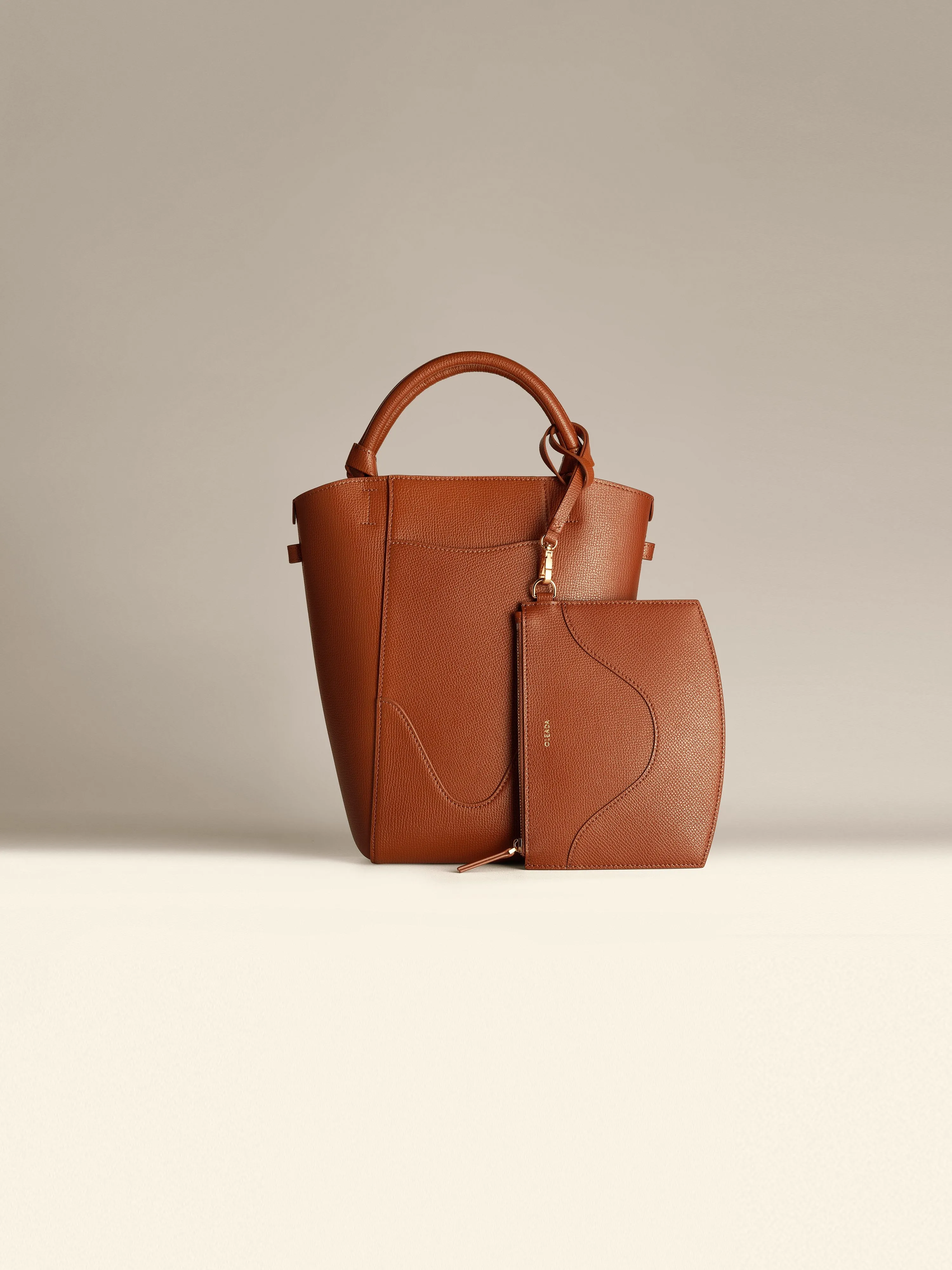 Mini Marina Bucket Bag Chestnut