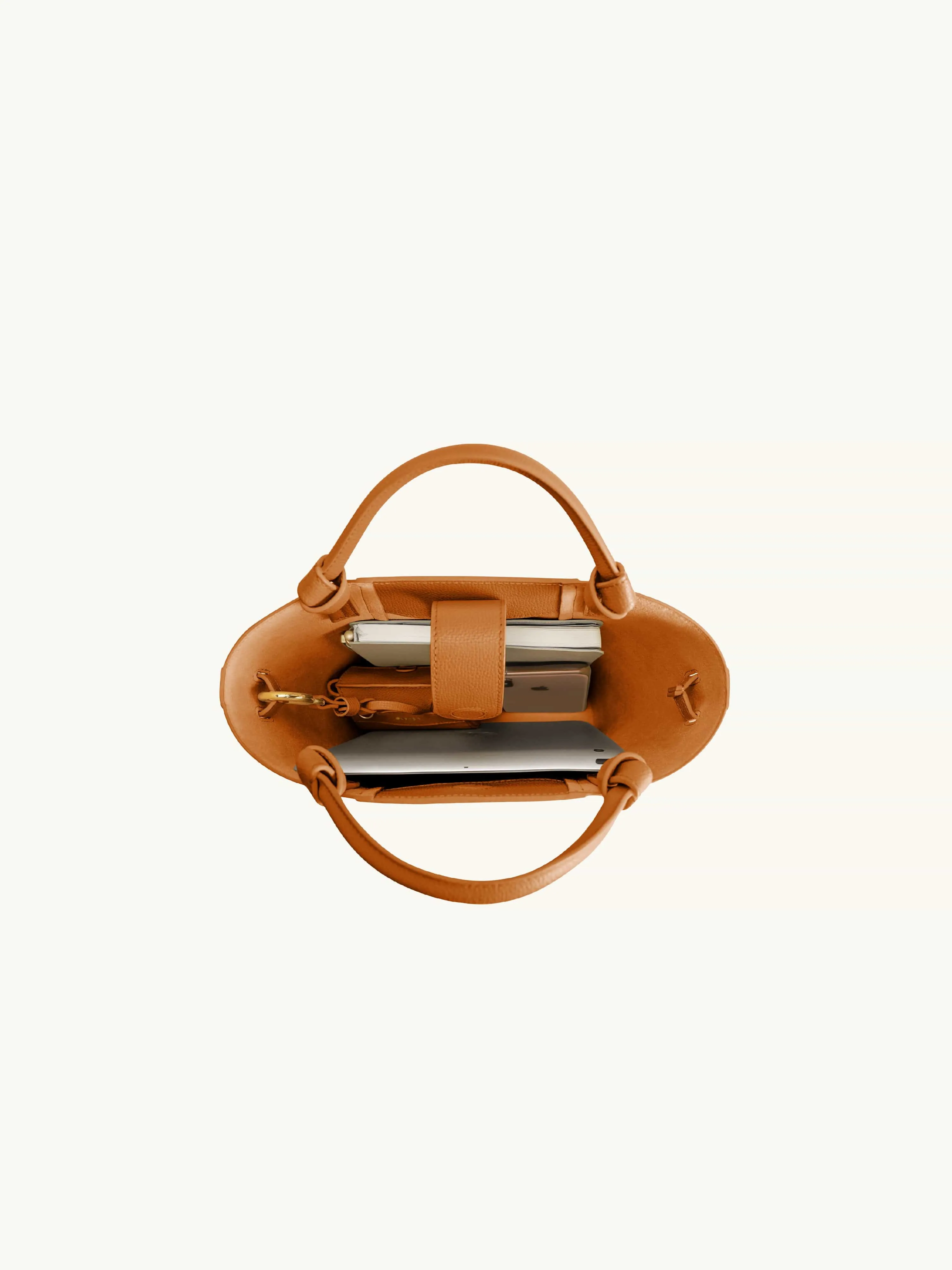 Mini Marina Bucket Bag Chestnut