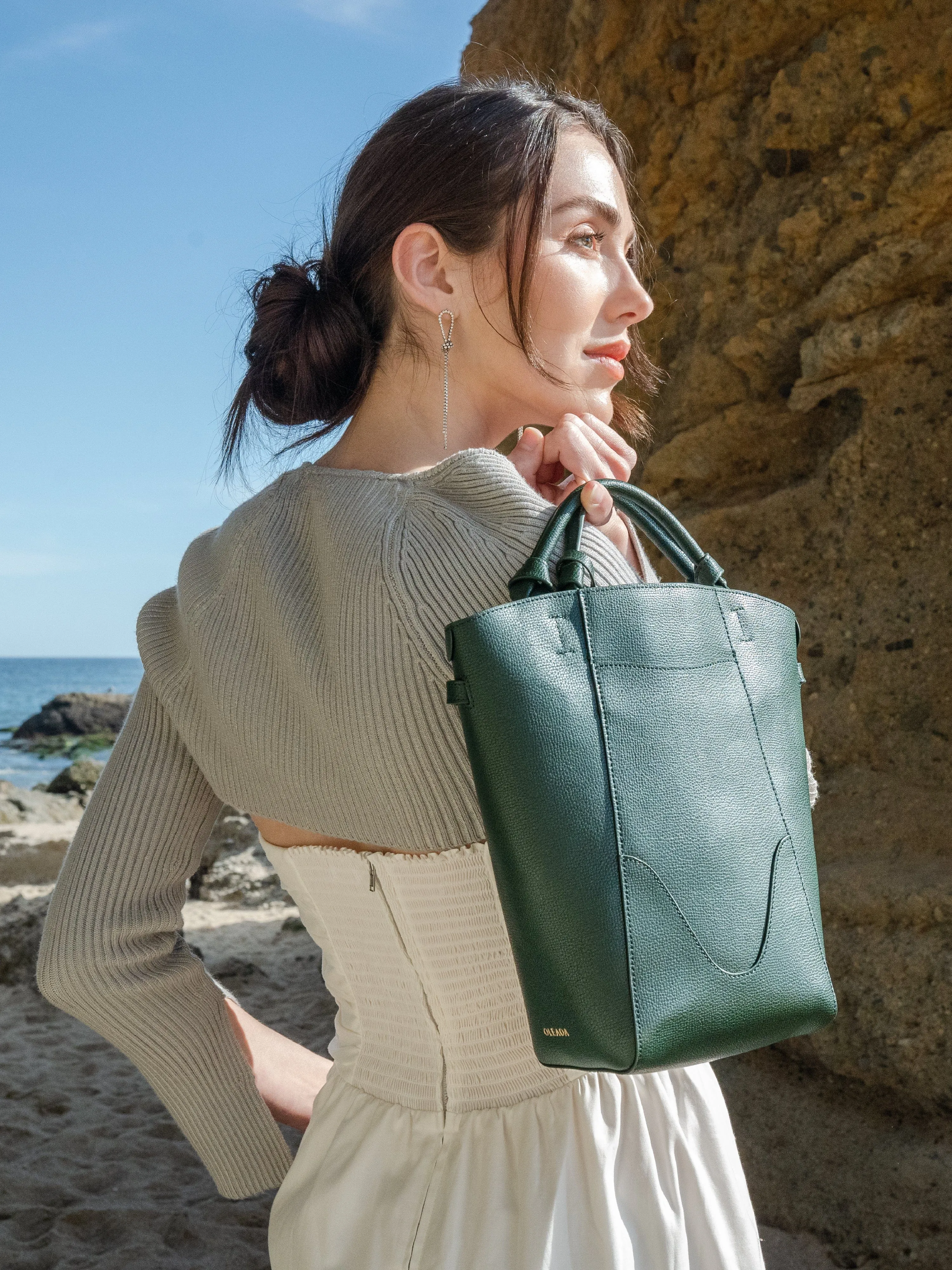 Mini Marina Bucket Bag Forest