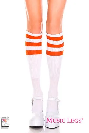 Music Legs Hosiery Acrylic Knitted Triple Stripe Knee High Socks ML5726