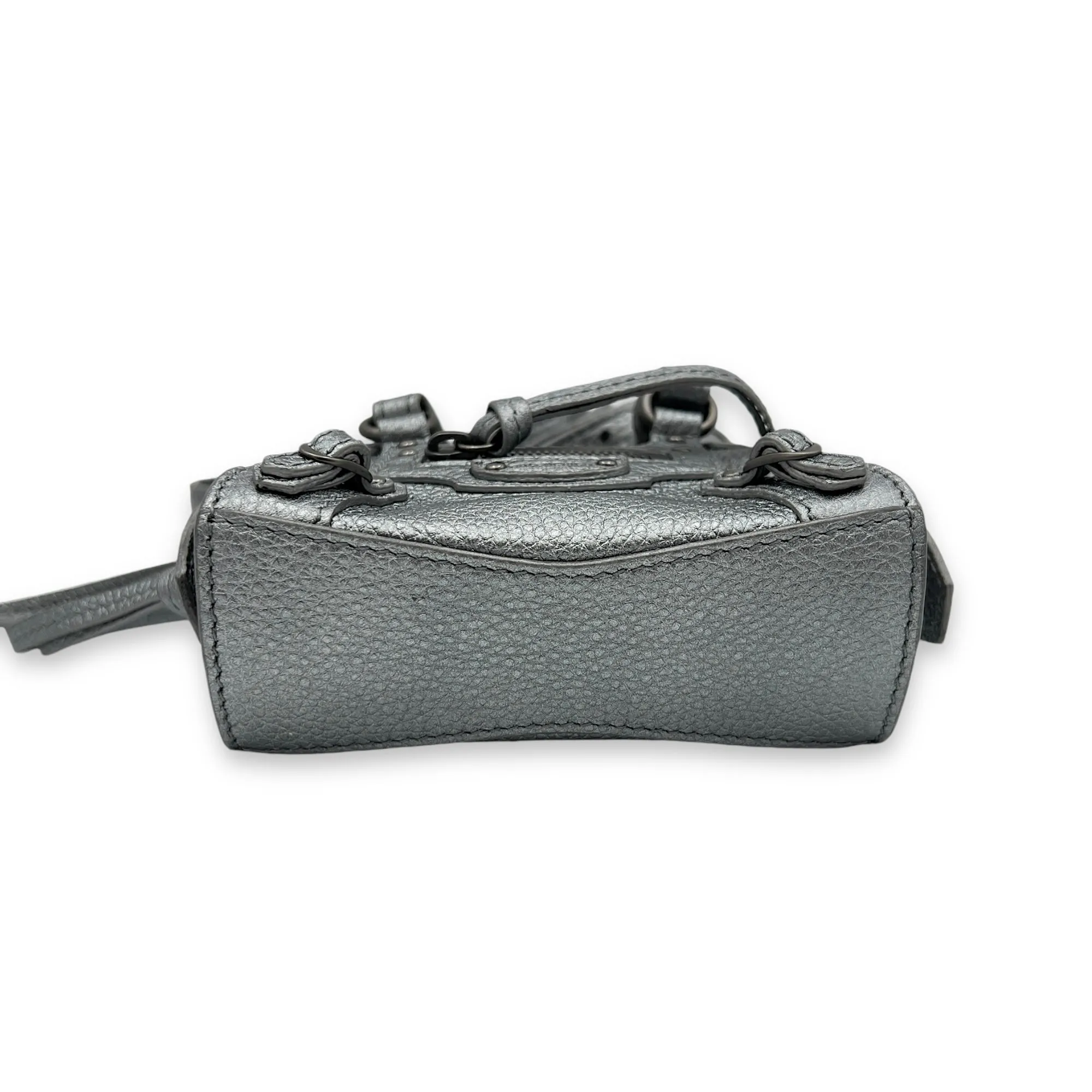 Neo Classic Super Nano Crossbody bag in Calfskin, Gunmetal Hardware