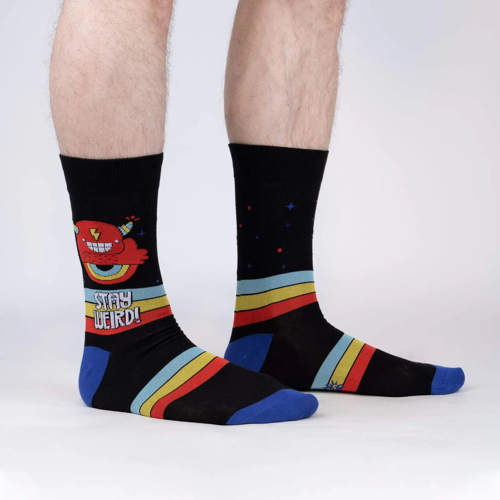 Sock it to Me Stay Weird Mens Crew Socks