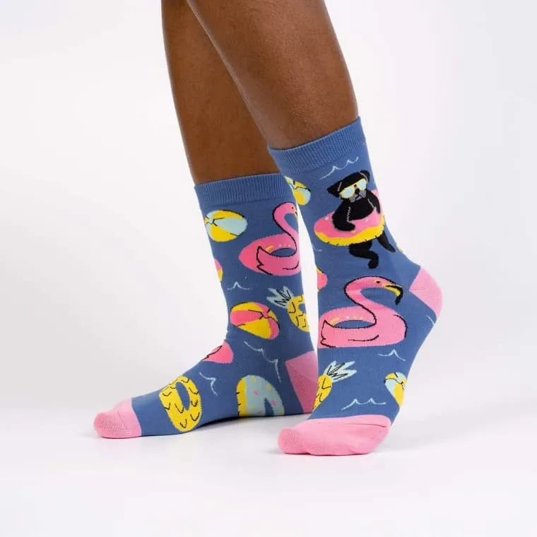 Summer Puggin' Women's Crew Socks