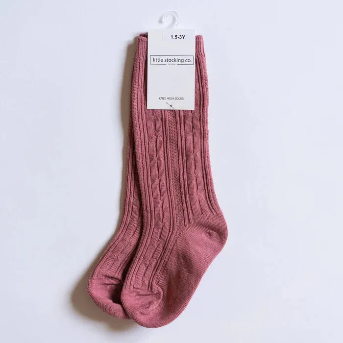 The Little Stocking Co - Knee High Socks - Mauve