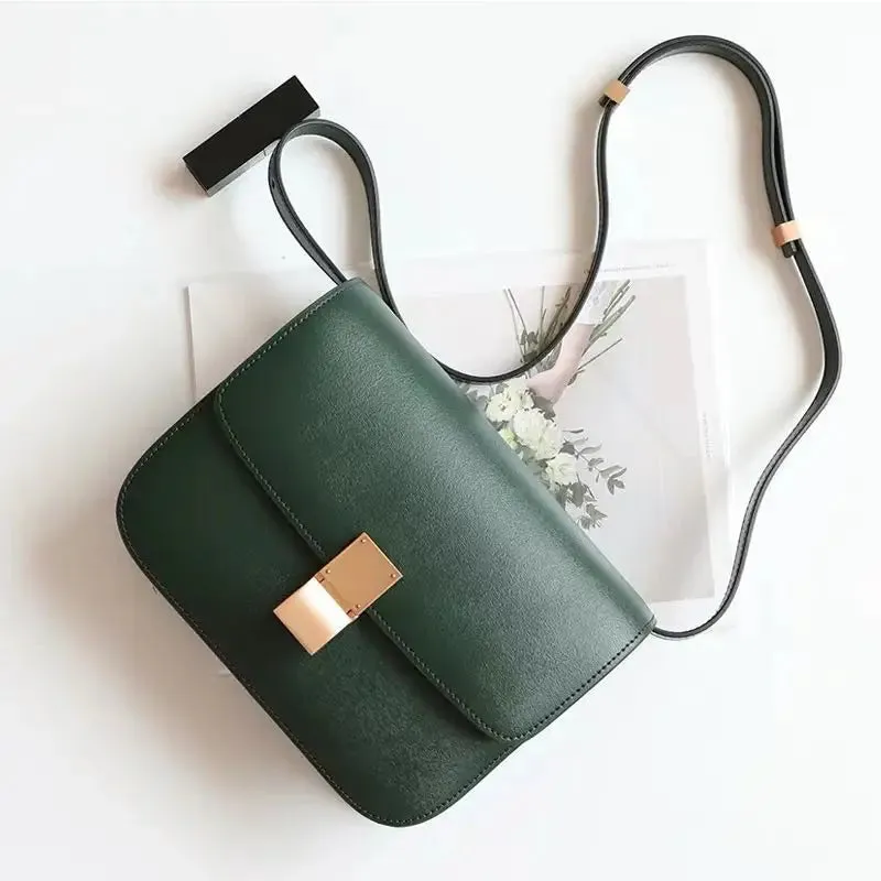 Tofu Purse Crossbody Genuine Leather Bags