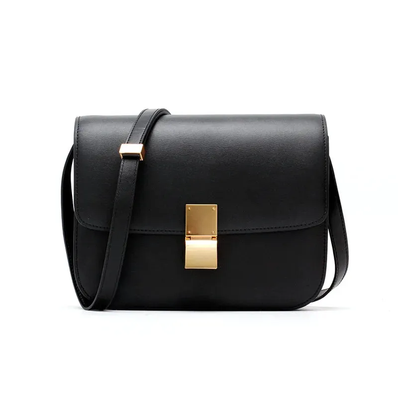 Tofu Purse Crossbody Genuine Leather Bags