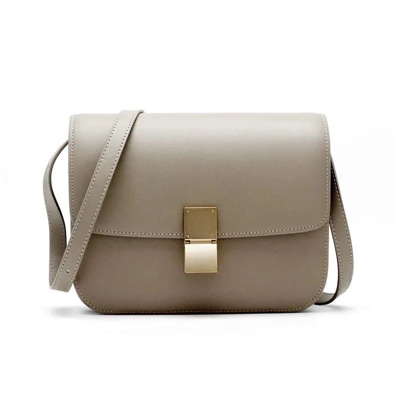 Tofu Purse Crossbody Genuine Leather Bags