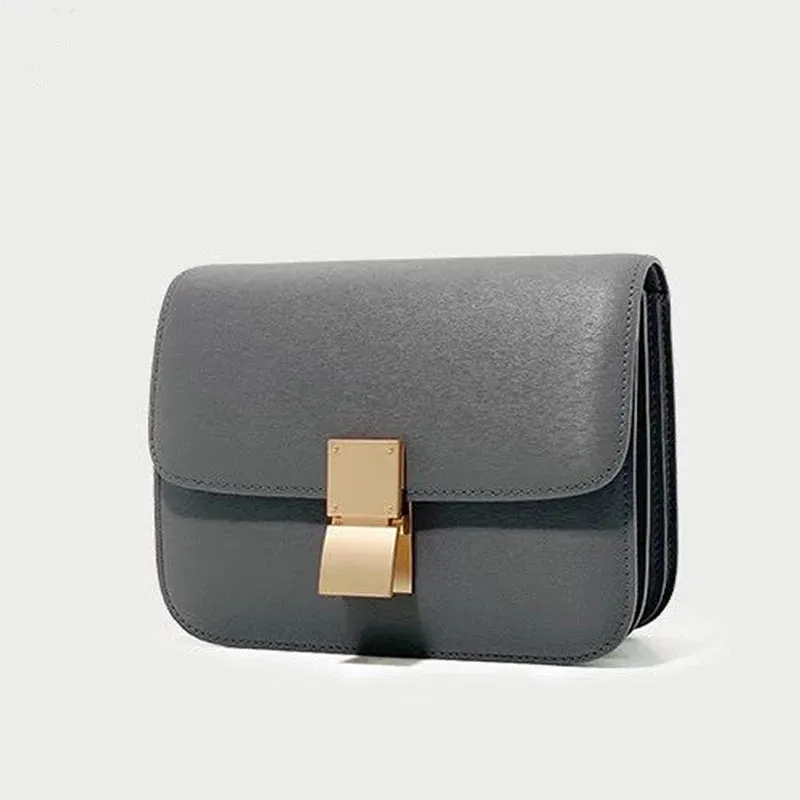 Tofu Purse Crossbody Genuine Leather Bags